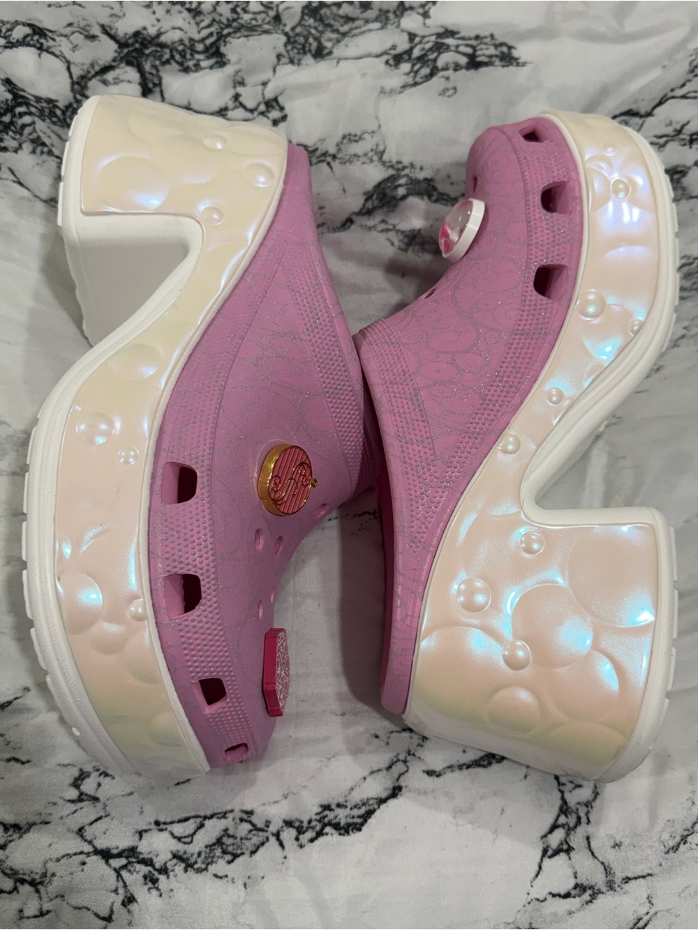 Crocs Wicked Glinda Siren Clog Womens Pink Best Witch Platform Size 11